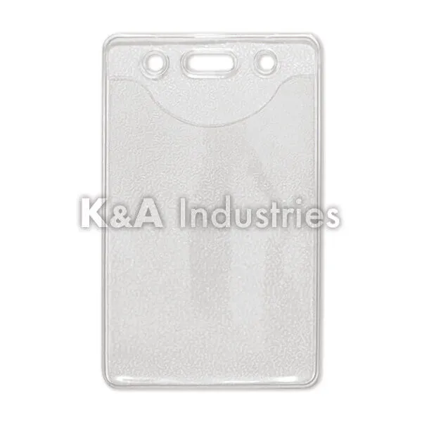 1815-1100 Textured Back Vinyl Badge Holder - Vertical 1815-1100