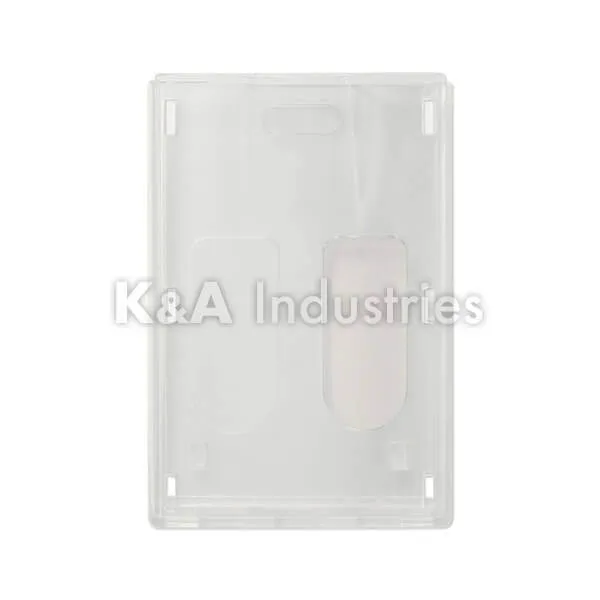 1840-6560-front 1840-6560 Rigid Wear Vertical 2-Card Badge Holder