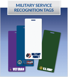 Military Service Recognition Tags