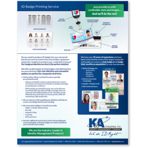 ID Card Production Service Product Sheet
