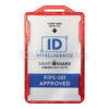 IDI926 FIPS-201 Approved ID Intelligence Smart Guard Shielded Badge Holder Red