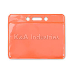 Clear Vinyl Badge Holder with Color Back - Horizontal 1820-2005
