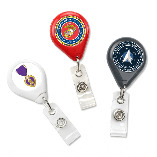 Military-Branded Premium Badge Reels