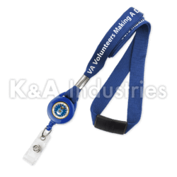 VA & Military Branded Badge Reel Combo Lanyards