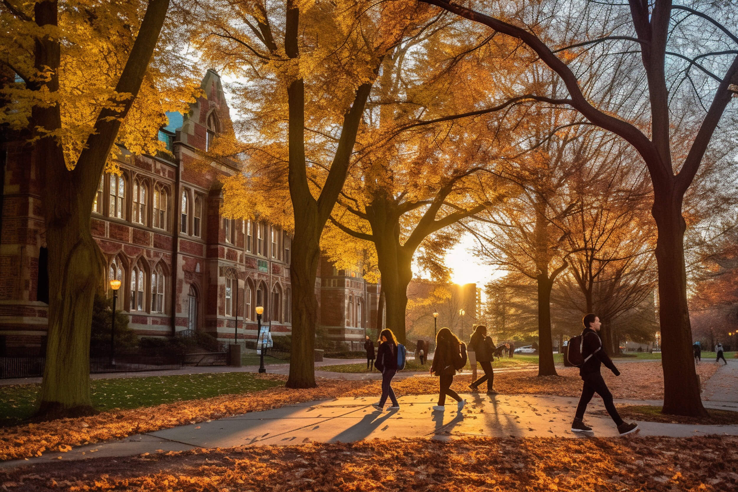 US College in the Fall