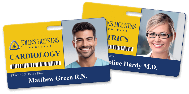 Johns Hopkins Medical ID badges designed by K&A Industries