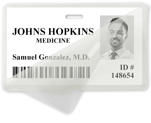 paper medical ID inside paper laminating pouch