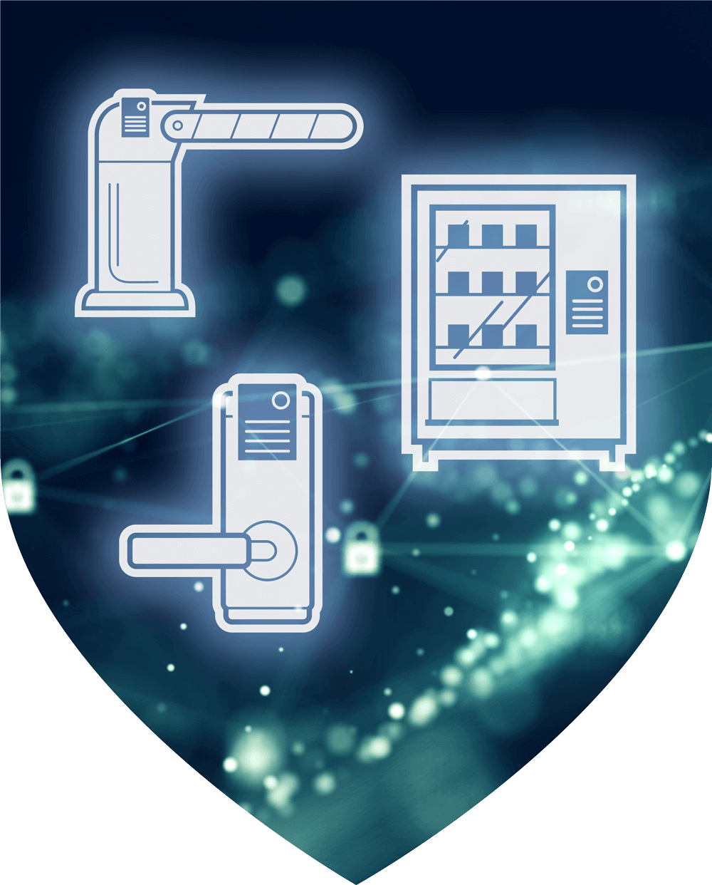 Icons representing downstream services for access control
