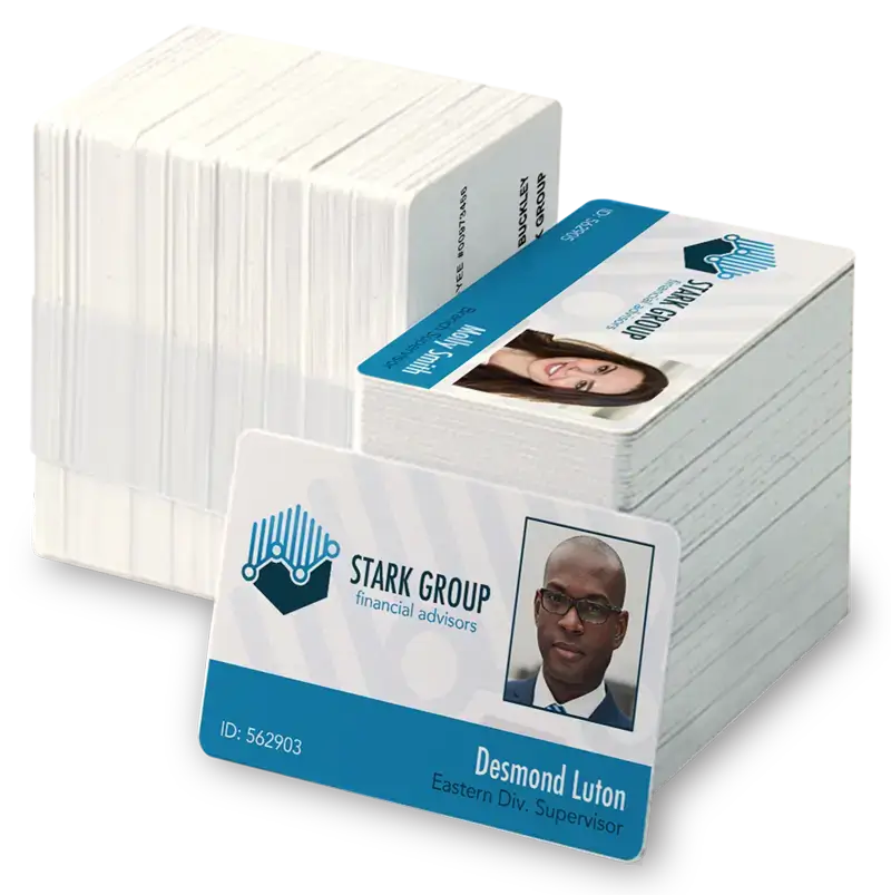 Stack of ID cards